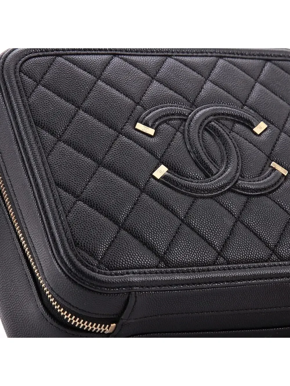 Chanel Filigree Vanity Case Quilted #301658C42B